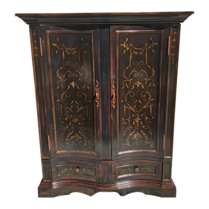 Hooker Furniture Seven Seas Collection Black Armoire Chairish