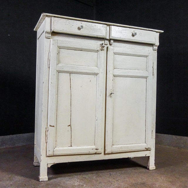 White Brocante Bakery Cabinet, 1900s For Sale - Image 3 of 15