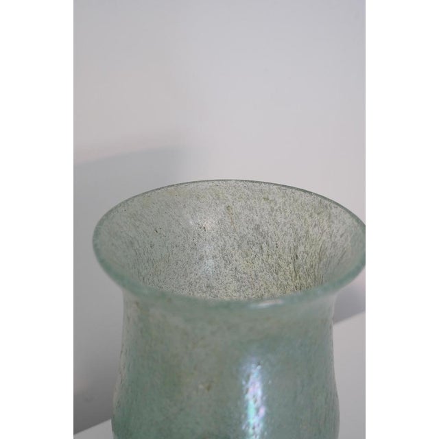 Iridescent Pulegoso Glass Chalice Vase, Murano, 1930s For Sale - Image 6 of 15