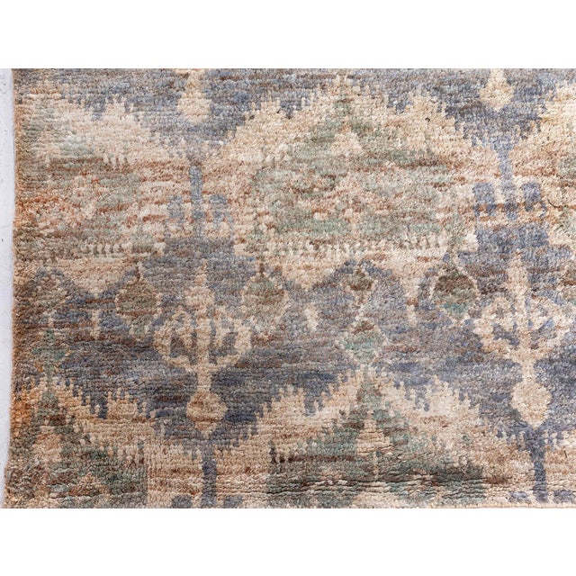 Early 21st Century Contemporary Mallow Mint Abstract Handmade Rug by Doris Leslie Blau For Sale - Image 5 of 9
