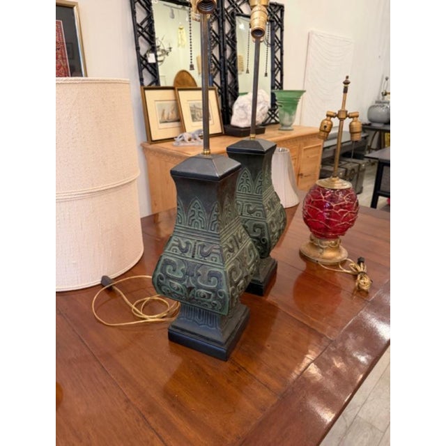 1970s 1970s James Mont Style Lamps - a Pair For Sale - Image 5 of 6