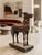 American Antique European Hand Carved Wooden Horse Folk Art Sculpture on Wheeled Base For Sale - Image 3 of 16