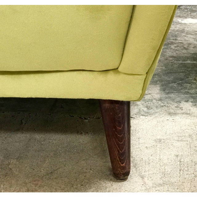 Green Italian Upholstered Armchairs by ISA - a Pair For Sale - Image 8 of 10