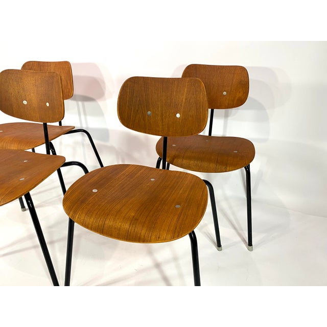 SE68 Chairs by Egon Eiermann for Wilde&Spieth, Set of 4 For Sale - Image 5 of 18