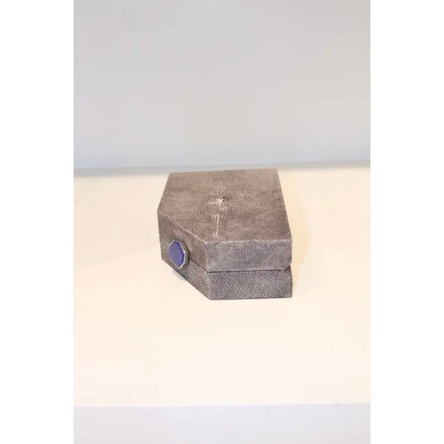 Kifu Paris Shagreen Box With Lapiz Handle For Sale - Image 4 of 7