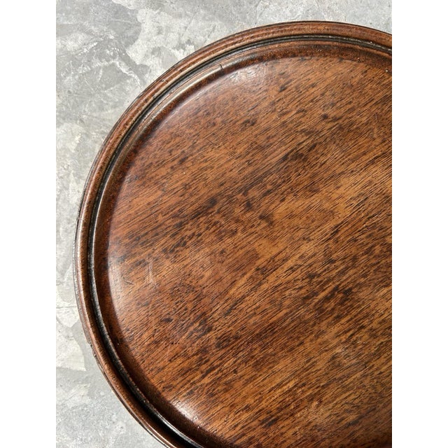 English Antique Early 19th Century English George III Mahogany Wine Coaster or Waiter Tray For Sale - Image 3 of 7