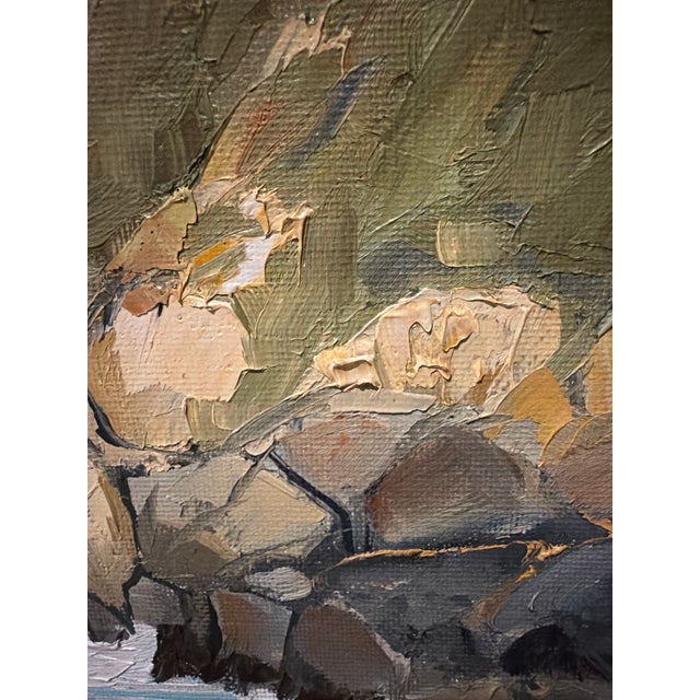Contemporary Kathleen Murray Original Big Sur California Coast Oil Painting, 8 X 10 For Sale - Image 3 of 5
