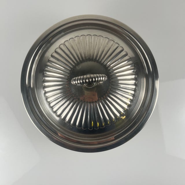 1970s Italian Silver-Plated Metal Vegetable Tureen from PM Italy, 1960-1980 For Sale - Image 5 of 14