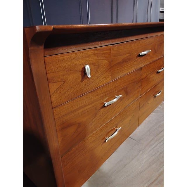 Mid 20th Century John Van Koert for Drexel Profile Mid Century Modern Lowboy Dresser For Sale - Image 6 of 10