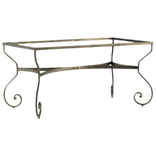 New Garden, Patio or Dining Table in Wrought Iron For Sale