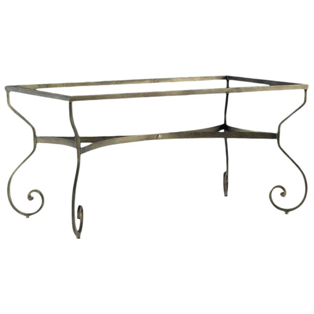 New Garden, Patio or Dining Table in Wrought Iron For Sale