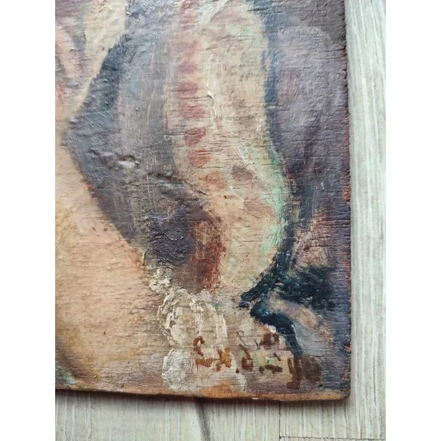 Ukrainian Girl, 1910, Oil on Panel, Framed For Sale - Image 9 of 12