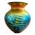 Lundberg Studios Art Glass Vase 2001 Van Gogh Sunset Heart Vase 6.5” For Sale