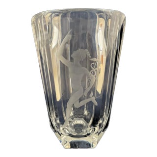Late 20th Century Elis Bergh Vintage for Kosta Boda Crystal Vase For Sale