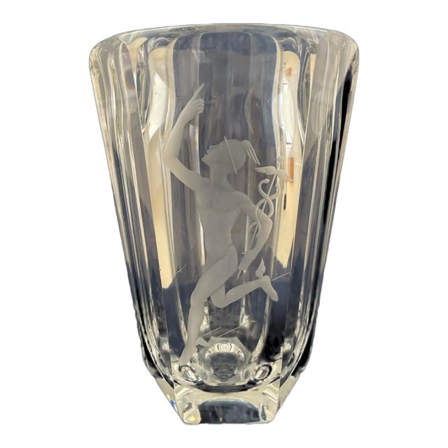 Late 20th Century Elis Bergh Vintage for Kosta Boda Crystal Vase For Sale