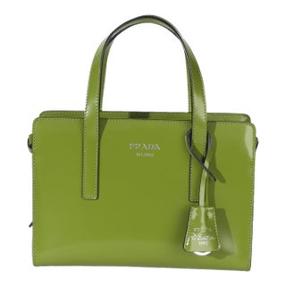Green Brushed Leather Mini Re-Edition 1995 Mini Bag For Sale