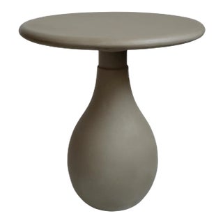 Outdoor Modern Cement Mixed Drop Side Table For Sale