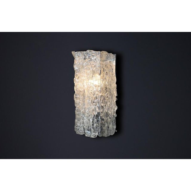 Mid-Century Large Art Glass Sconces, Austria, 1950s For Sale - Image 13 of 16