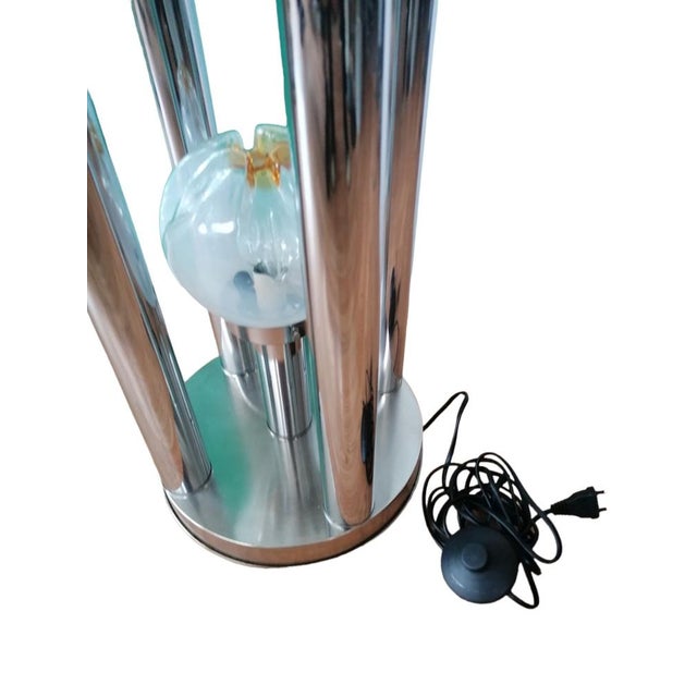 Murano Glass Floor Lamp with 5 Light Points by Toni Zuccheri for VeArt, 1970s, in Flawless conditions. Designed 1970 to...