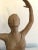 2001 Terracotta Sculpture On Wood Base Of A Ballerina Dancer Stamped AMR For Sale - Image 9 of 12