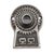 Aesthetic style rosettes made of cast iron. The patinas vary. One is nickel and the other is an antique bronze finish. The...