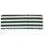 White Gillian Chaise Lounge, Heather Tan/Hunter Green Stripe For Sale - Image 8 of 12