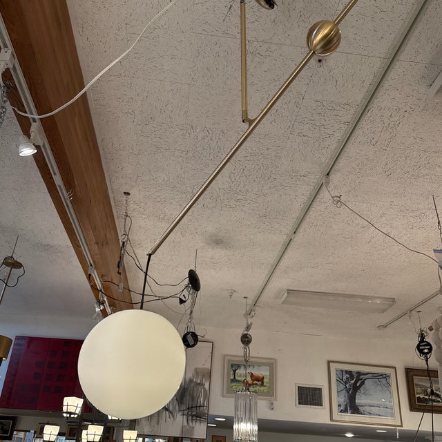 Luceplan for Calligaris Malamata Globe Pendant, Brass For Sale In San Francisco - Image 6 of 15