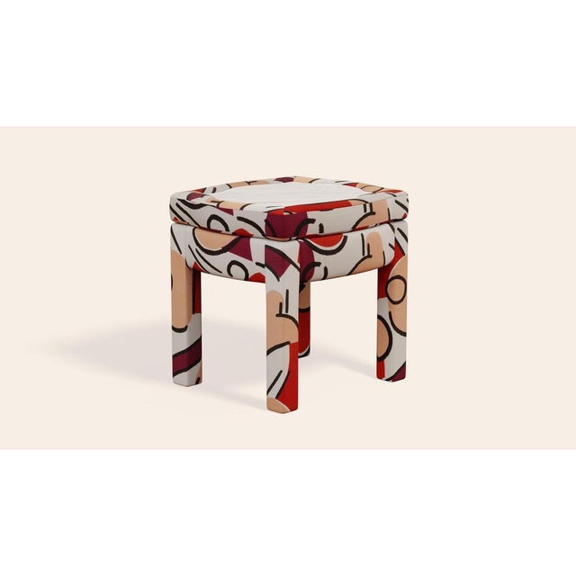 Grenadine Piero Ottoman by Ceraudo For Sale - Image 4 of 9