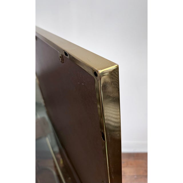 Williams-Sonoma Modern Cityscape Smoked Paneled Wall Mirrors, Pair For Sale - Image 4 of 7