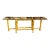 Italian Bamboo Console With Glass Top For Sale