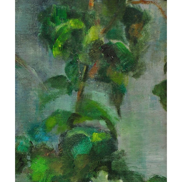 Diana Maxwell Armfield, Pink Primulas & Pot Plants Still Life, Oil Painting, 1970s For Sale - Image 7 of 18