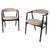 Mid-Century Modern Dining Chairs in Bouclé and Walnut attributed to Thomas Harlev, 1960s, Set of 2 For Sale - Image 11 of 11