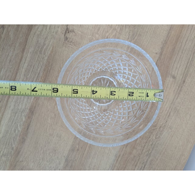 Glass Late 20th Century Rogaska Slovenia Gallia Crystal Footed Dessert Bowl 6'' For Sale - Image 7 of 8