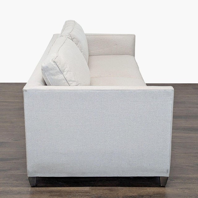 Crate & Barrel Crate & Barrel 3-Seat Modern Light Cream Sofa For Sale - Image 4 of 11