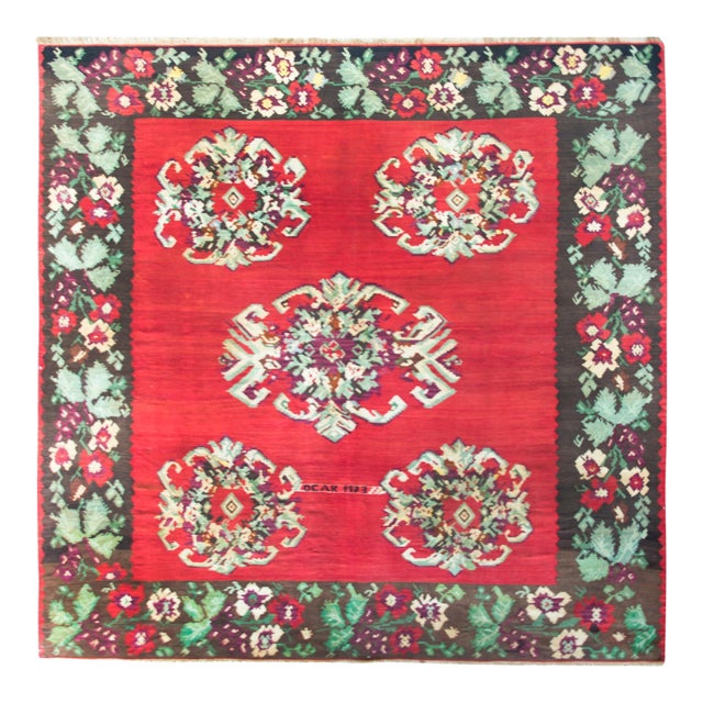 Vintage Turkish Bessarabian Kilim Rug For Sale
