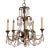 Italian Crystal Chandelier With Draped Beading For Sale