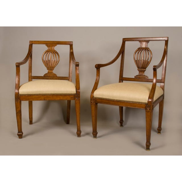 Pair of Italian Neoclassical Armchairs, Early 19th Century For Sale In Sacramento - Image 6 of 12