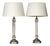 French Column Crystal and Bronze Table Lamps, 1979, Set of 2 For Sale