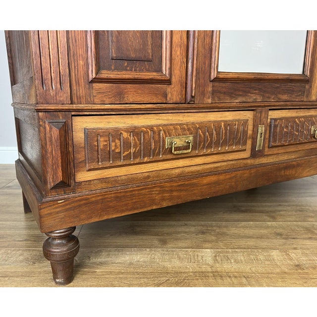 French Wardrobe in Oak For Sale - Image 14 of 18