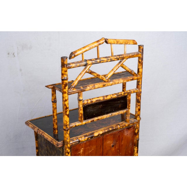 19th Century Bamboo Display Cabinet For Sale - Image 15 of 15