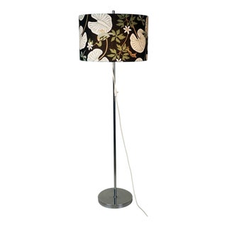 Mid-Century Modern Austrian Chrome Floor Lamp with Adjustable Shade, 1970s For Sale