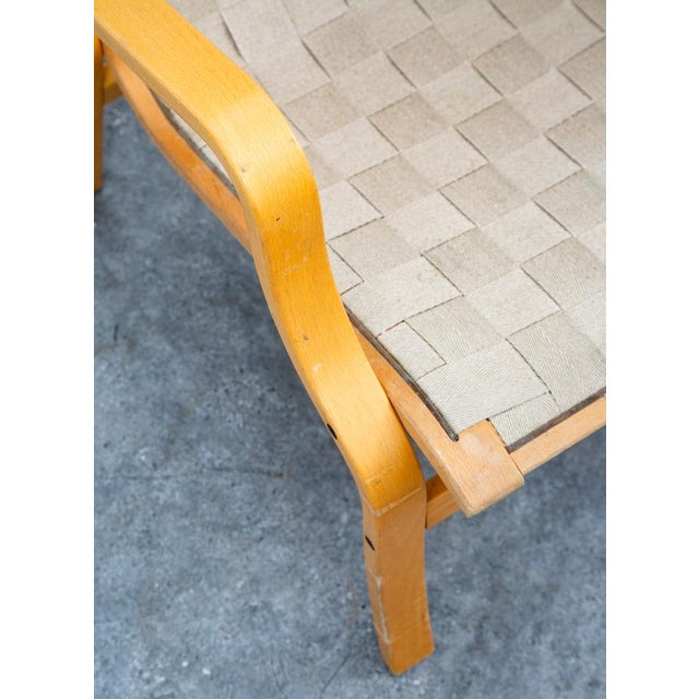 Mid Century Danish Modern Lounge Chair Set Armchair Cream Finn Ostergaard Pair For Sale - Image 11 of 12
