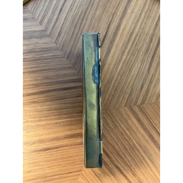 Metal Antique Persian Painted Brass Jewelry Box With Miniature Scene, C. 1900 For Sale - Image 7 of 11