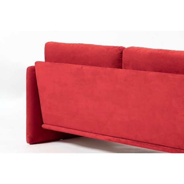 Vintage Italian Modern Red Simone Sofa by Simon International, Italy, Circa 1972 For Sale - Image 15 of 18
