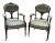 Pair 19th Century French Louis XVI Mahogany Armchairs ~ Fauteuils For Sale