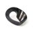 An infinity knot crafted out of aluminum, cast to capture a textured surface this object is an industrial work of art....