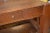 Wood 1960s Vintage Arts & Crafts Oak Desk With Single Drawer / Foot Rest & End Cut Outs For Sale - Image 7 of 12