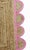 Pink Handwoven Natural Jute Bath Rug With Pink Scalloped Border For Sale - Image 8 of 12