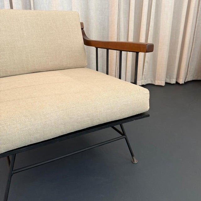 1950s Mid Century Modern Wrought Iron Lounge Chair by Richard McCarthy For Sale - Image 10 of 10
