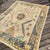 Contemporary Modern Turkish Oushak Rug With Ivory With Gray and Soft Orange Floral Motifs | 5'10" X 7'7" For Sale - Image 3 of 6